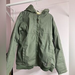 Men’s Hooded Work Coat/Jacket, Heavy Duty,  XLT, Green, Lincoln Outfitters, NWT